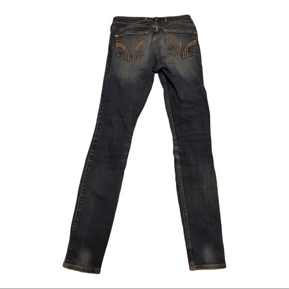 Hollister Distressed Ripped Blue Jeans Waist 25 1R - Picture 4 of 9